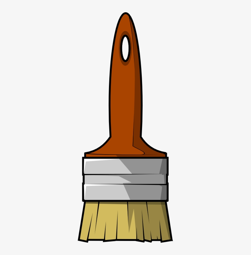 Paintbrush Paint Brush Clip Art At Vector 2 Image - Big Paint Brush Clipart, transparent png #333277