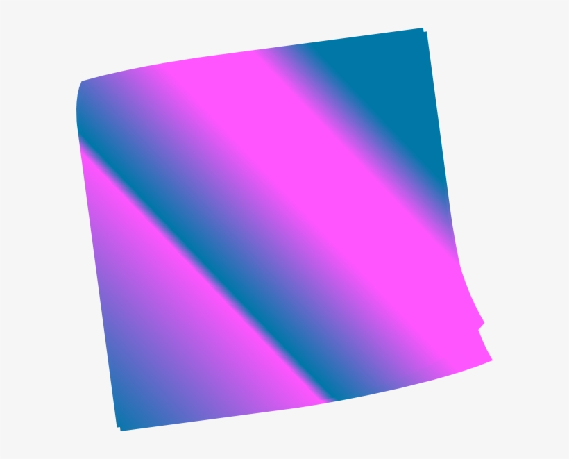 Shaded Blue Pinkn Sticky Note Svg Clip Arts 600 X 581, transparent png #333328