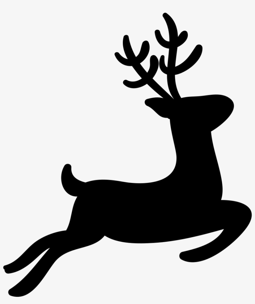Reindeer Silhouette Png - Reindeer Svg, transparent png #333594