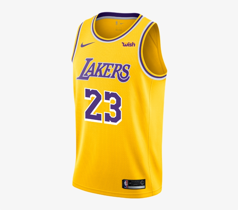 Los Angeles Lakers Youth Lebron James Icon Edition - Los Angeles Lakers 2018 19 Jersey, transparent png #333639