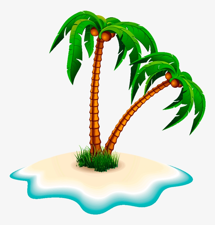 Clipart Png Coconut Tree - Clip Art, transparent png #333660