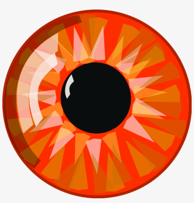 Blue Eye With Eyeliner Clip Art At Clker - Orange Eyeballs Clip Art, transparent png #333681