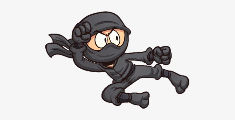 Ninja Cartoon Png Clipart Free Stock - Ninja Clipart, transparent png #333939