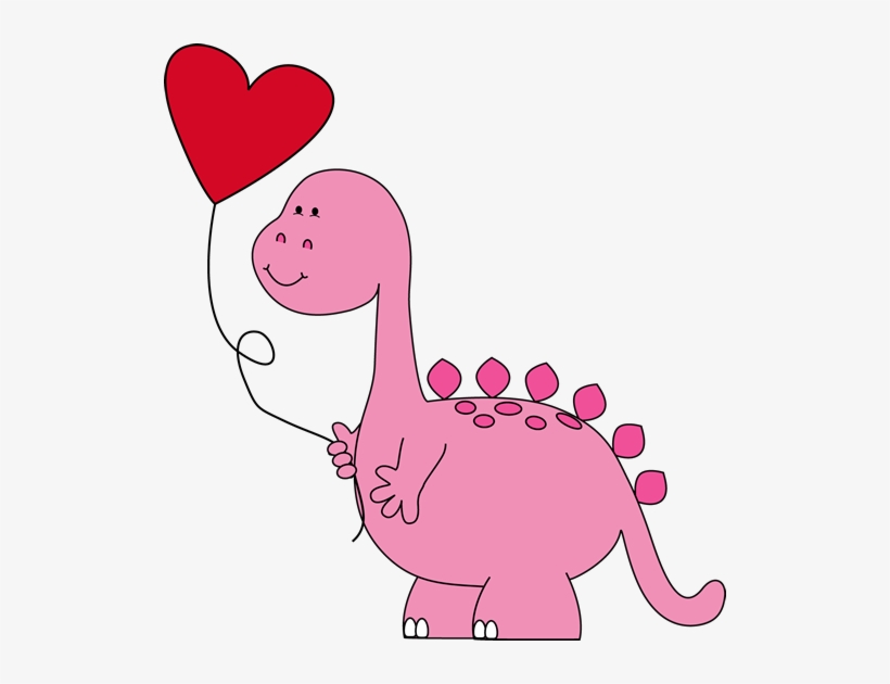 Dinosaur - Valentines Day Clip Art Dinosaur, transparent png #334086