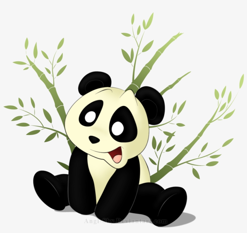 Panda With Bamboo Drawing At Getdrawings - Panda With Bamboo Drawing, transparent png #334180
