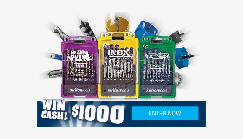 Sutton Tools - Jobber Drill Sets - 25 Pieces - Cobalt Finish - Metric,, transparent png #334274