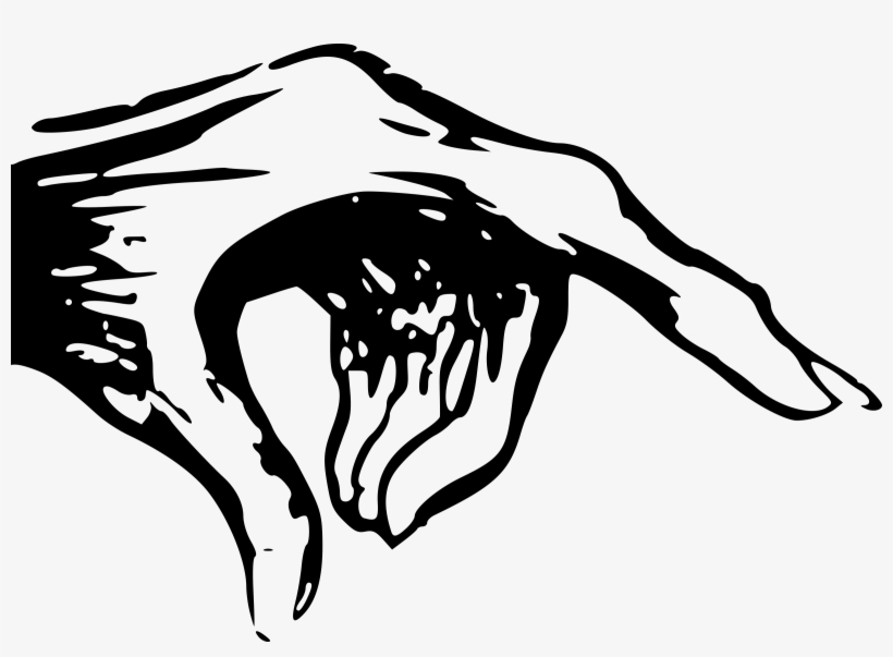 Clipart - Pointing Monster Hand, transparent png #334350