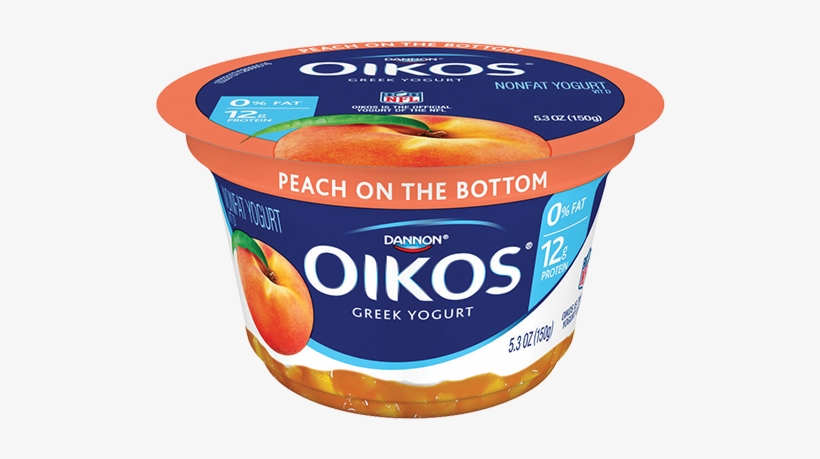 Nonfat Yogurt Peach Single Serve - Oikos Greek Yogurt Blueberry, transparent png #334418