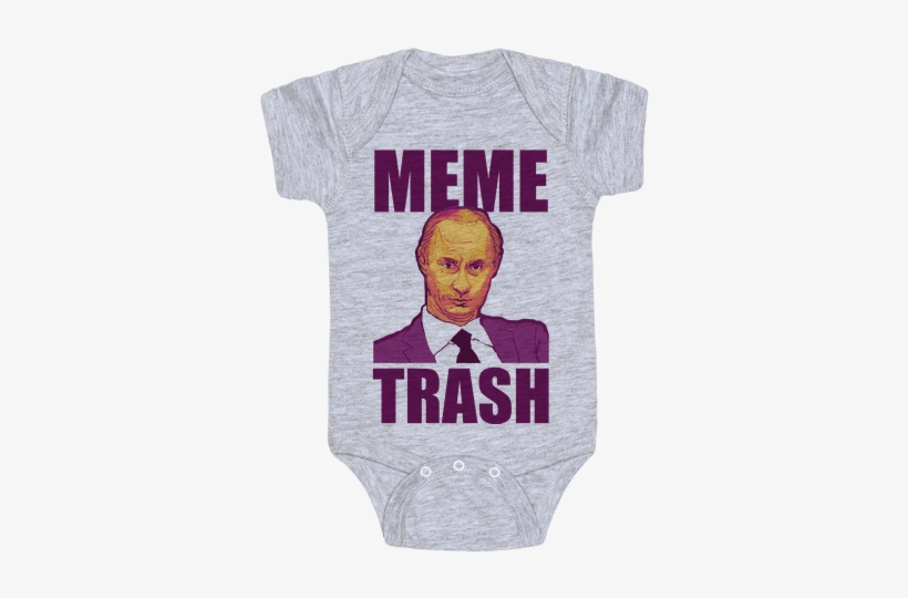 Meme Trash Vladimir Putin Baby Onesy - Vladimir Putin, transparent png #334440