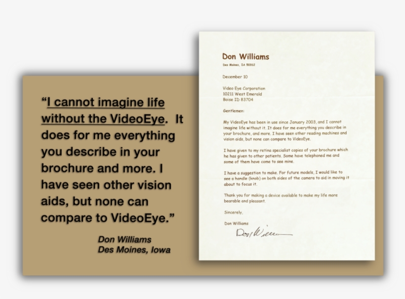 05 I Cannot Imagine Life Without The Videoeye, transparent png #335159