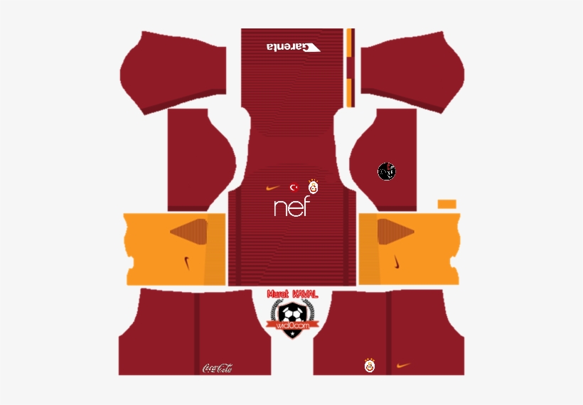 Galatasaray Dream League 16&fts Fantastik Kırmızı Forma - Kit Real Madrid 2019, transparent png #335248