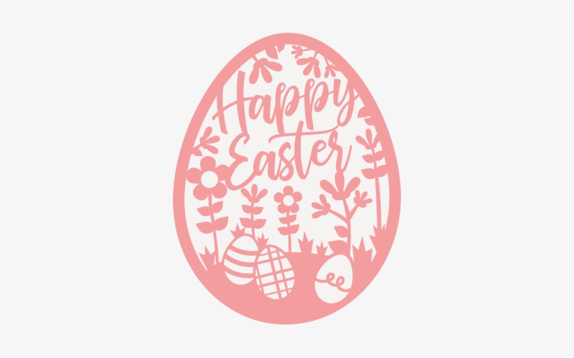 Happy Easter Egg Cute Svg Cut Files Svg Scrapbook Cut - Cricut, transparent png #335891