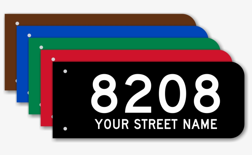 Zoom - Personalize - Smartsign Add Own House Number And Custom, 2-sided, transparent png #336624