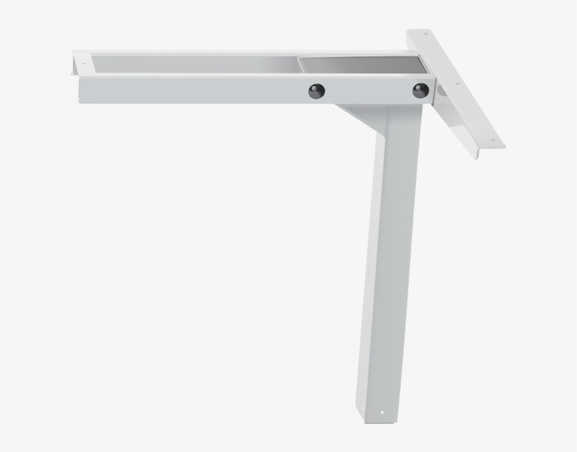 White Stand Up Desk Frame Right Side - Paper, transparent png #336645