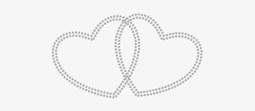 Two Diamond Hearts Png Clipart - Diamond Hearts Png, transparent png #336729