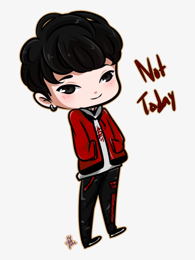 Clip Art Freeuse Library Bts Suga Not Today By Saraang - Not Today Bts Suga, transparent png #336926