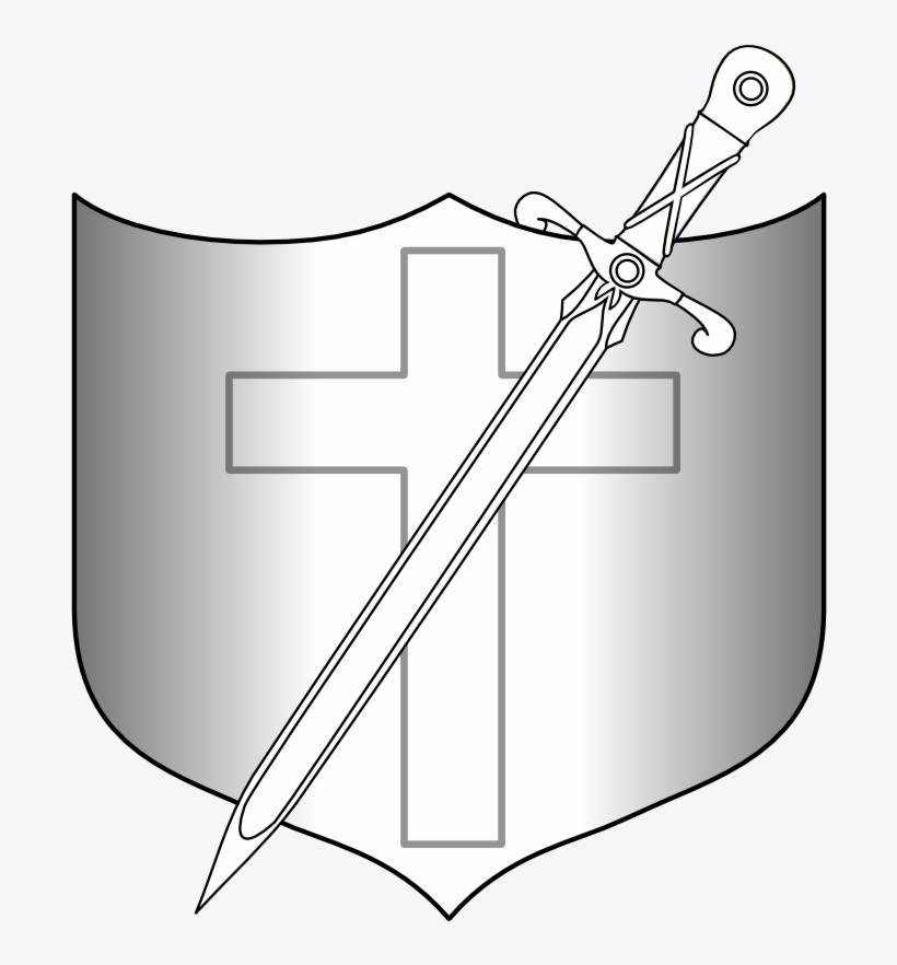 Shield And Sword - Europe Tees Shield And Longsword, transparent png #336971