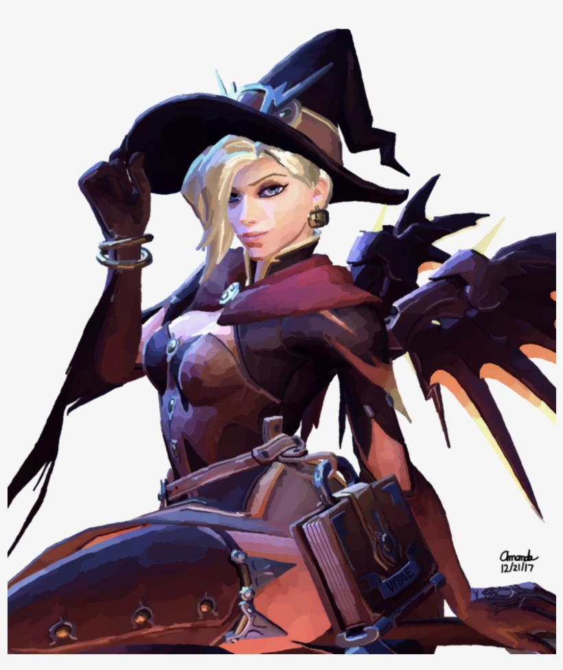 Mercy Witch Png - Transparent Overwatch Mercy Png, transparent png #337152