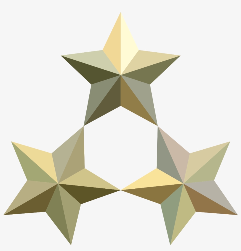 File - 3d3stars - Svg - 3 Zvaigznes, transparent png #337175