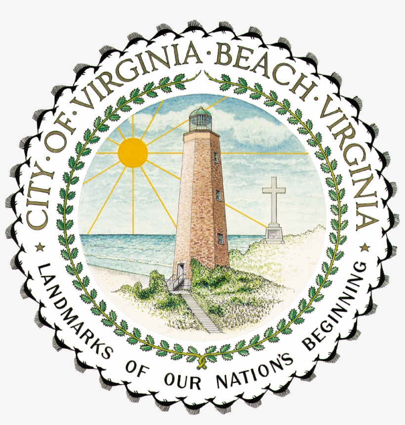Seal Of Virginia Beach, Virginia - Virginia Beach Va Flag, transparent png #337185