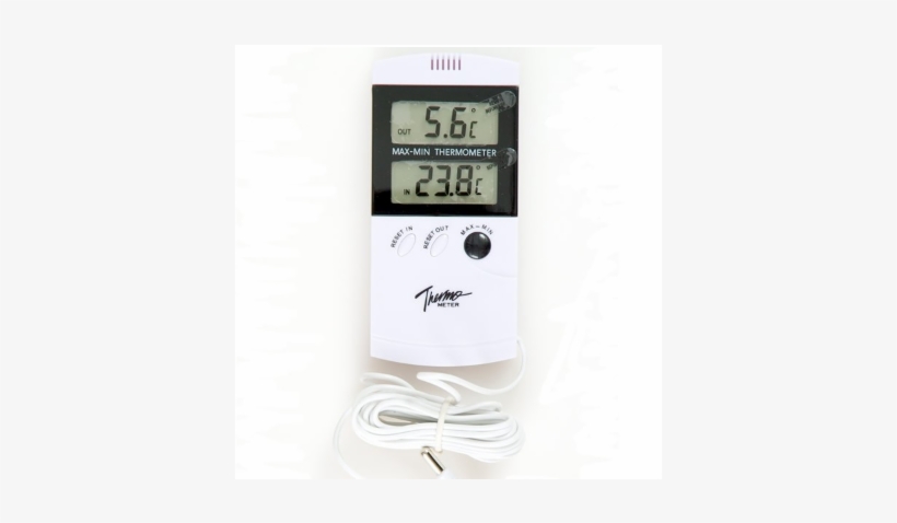 Digital Min/max In/out Thermometer - Thermometer, transparent png #337235