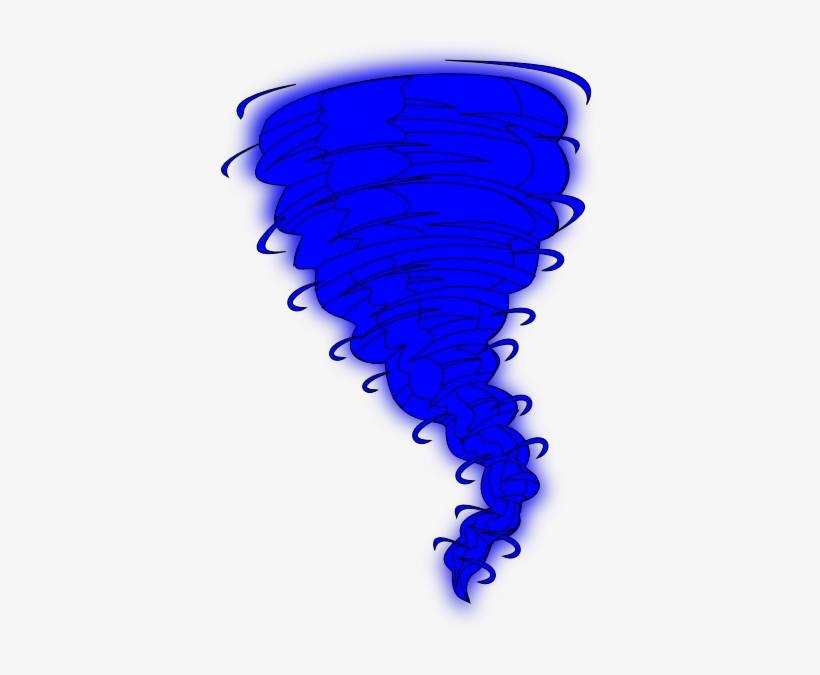 Small - Blue Tornado Clipart, transparent png #337353