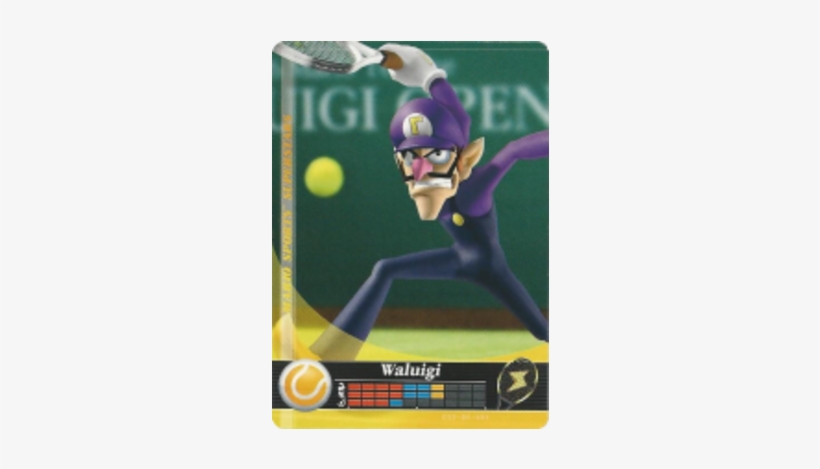 Waluigi - Tennis - Mario Sports Superstars, transparent png #337552