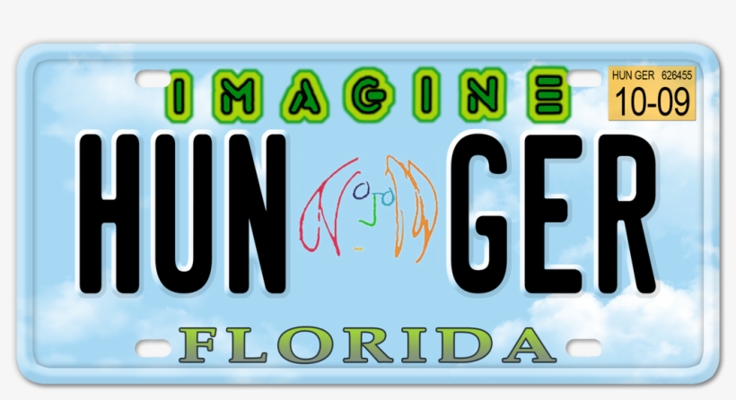 Imagine License Plate - Florida License Plate Png, transparent png #337596