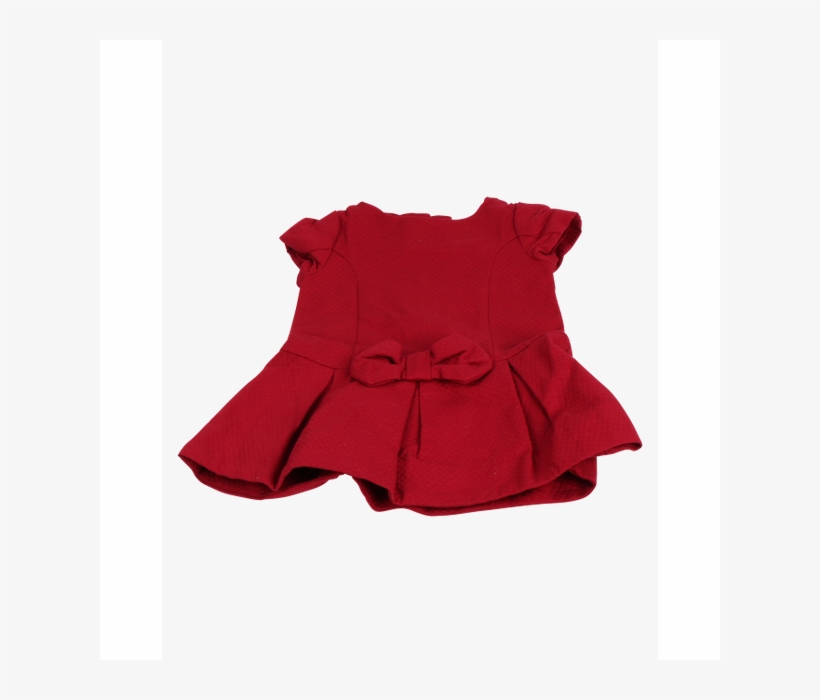 Jacadi Red Bow Flare Dress - Blouse, transparent png #337746