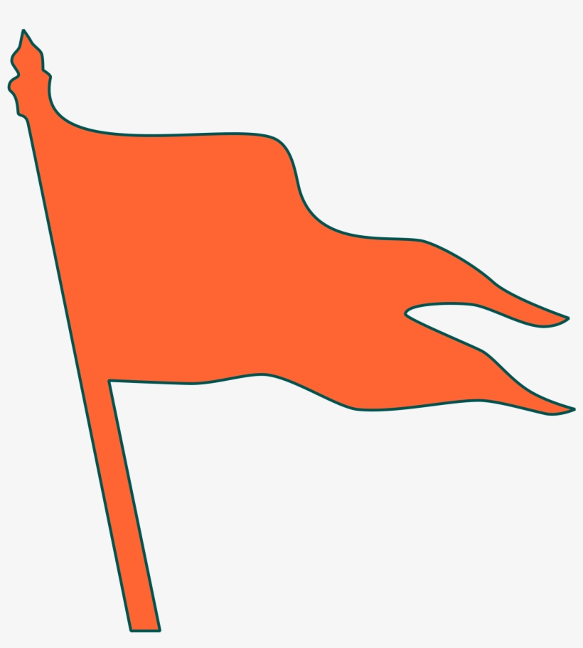 Flag Clipart Orange - Maratha Flag Png, transparent png #338454