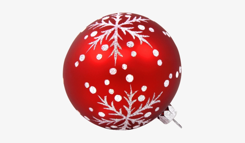 Large Christmas Red Ball - Bola Navideña Png, transparent png #338548