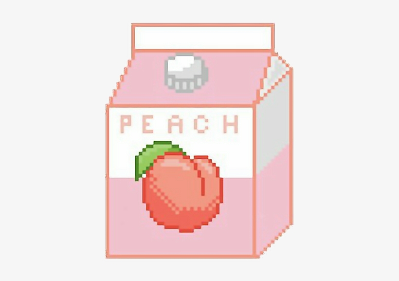 Clip Art Free Library Kawaii Pinkkawaii Cute Pink Milk - Peach Cute, transparent png #338623