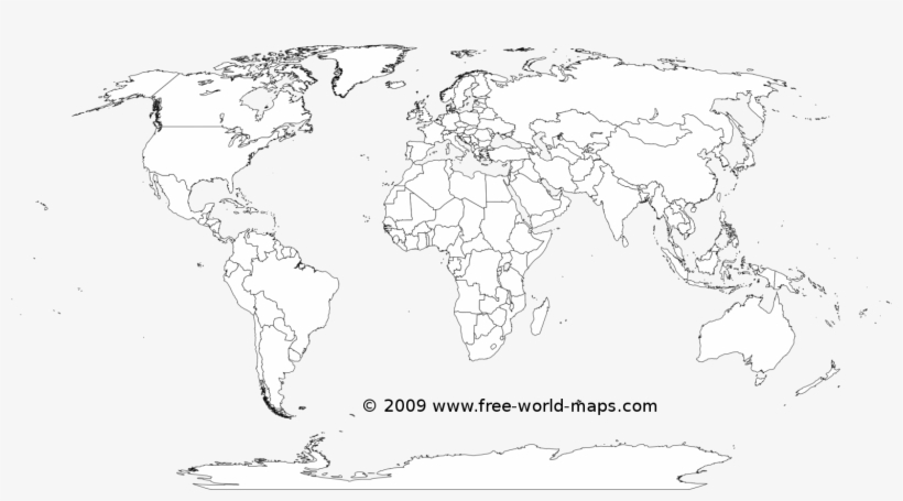 Printable White Transparent Political Blank World Map Black And White Blank World Map Free Transparent Png Download Pngkey