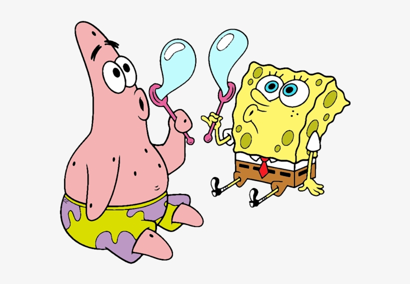 Spongebob Patrick And Squidward Png - Spongebob And Patrick Png, transparent png #338673