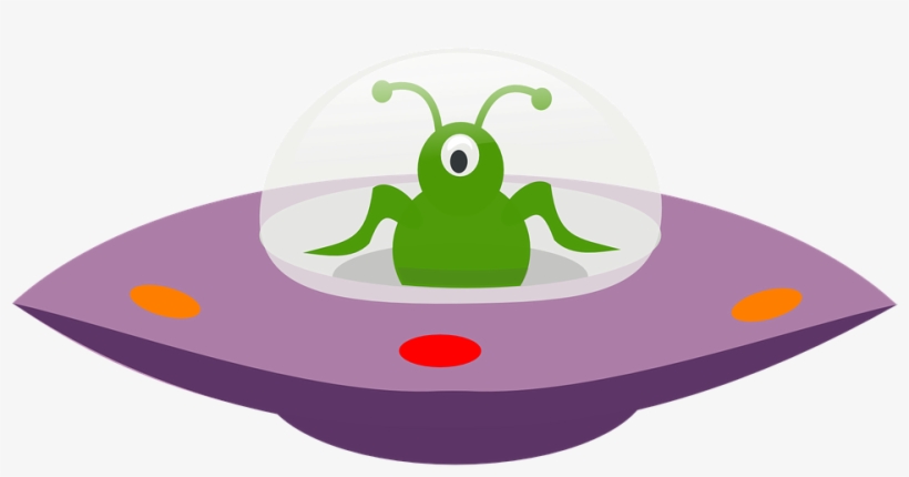 Spaceship Alien Saucer - Flying Saucer Clip Art, transparent png #338864