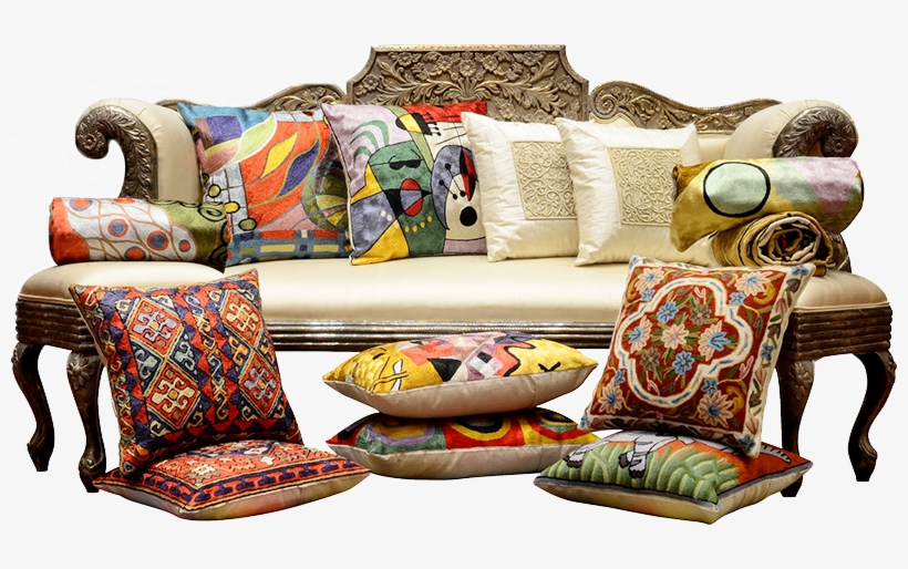 Kashmir Handcrafts Pillow Collection - Kashmiri Cushion Covers, transparent png #339088