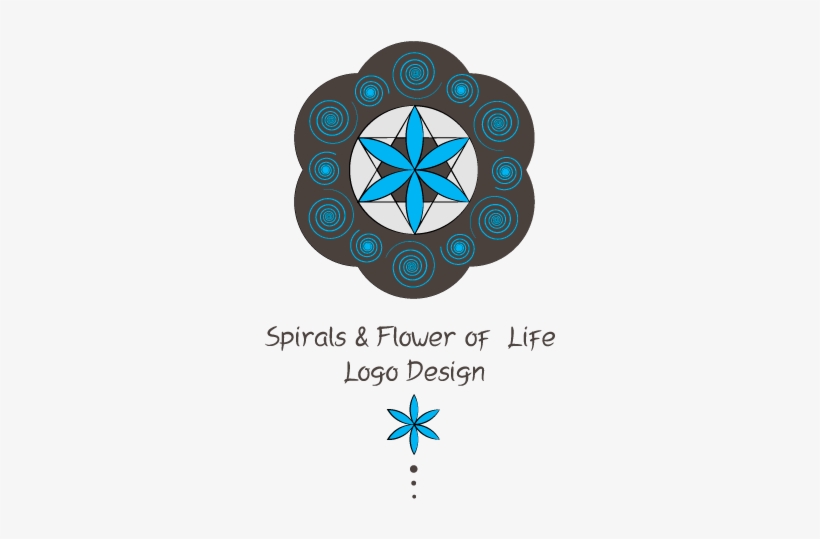 Spirals & Flower Of Life Logo - Cross, transparent png #339213