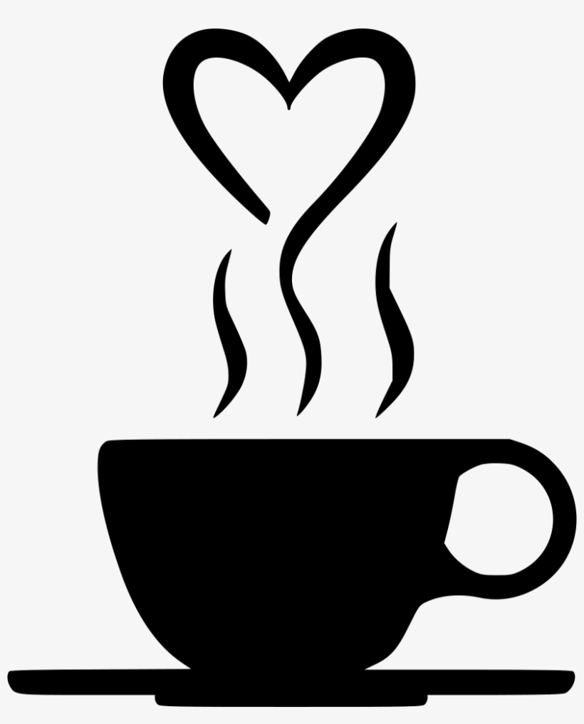Smoke Drink Heart Romantic Svg Png Icon Free Download - Coffee Mug Heart Svg, transparent png #339501