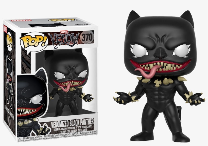 Venom - Venomized Black Panther Funko, transparent png #339587