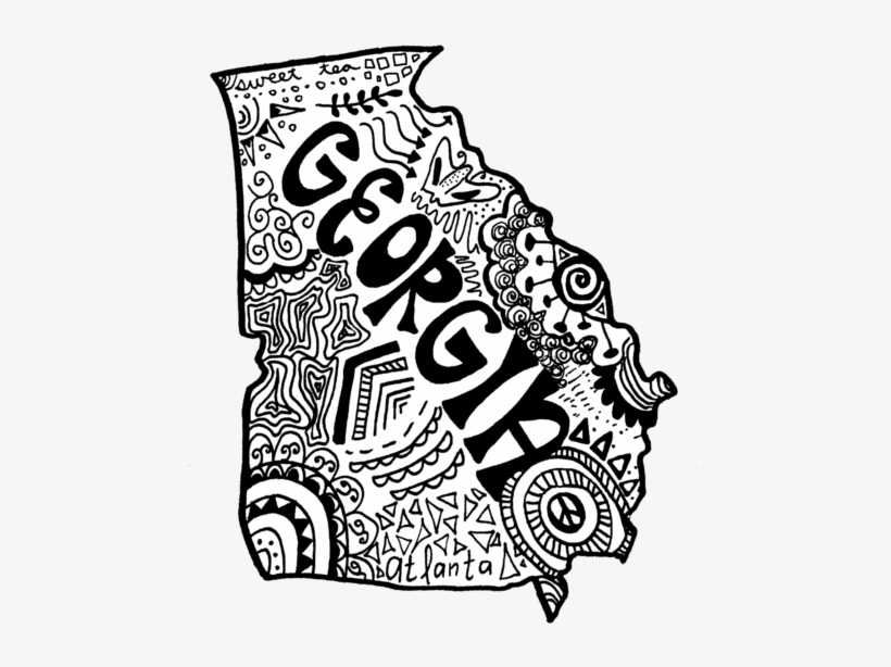 Georgia Zentangle - Illustration, transparent png #339668