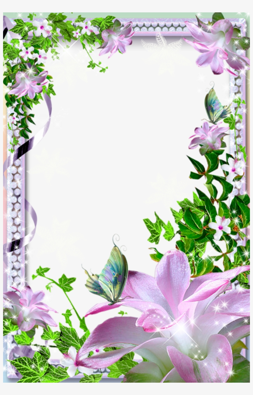 Free Icons Png - Beautiful Flower Photo Frames, transparent png #339689