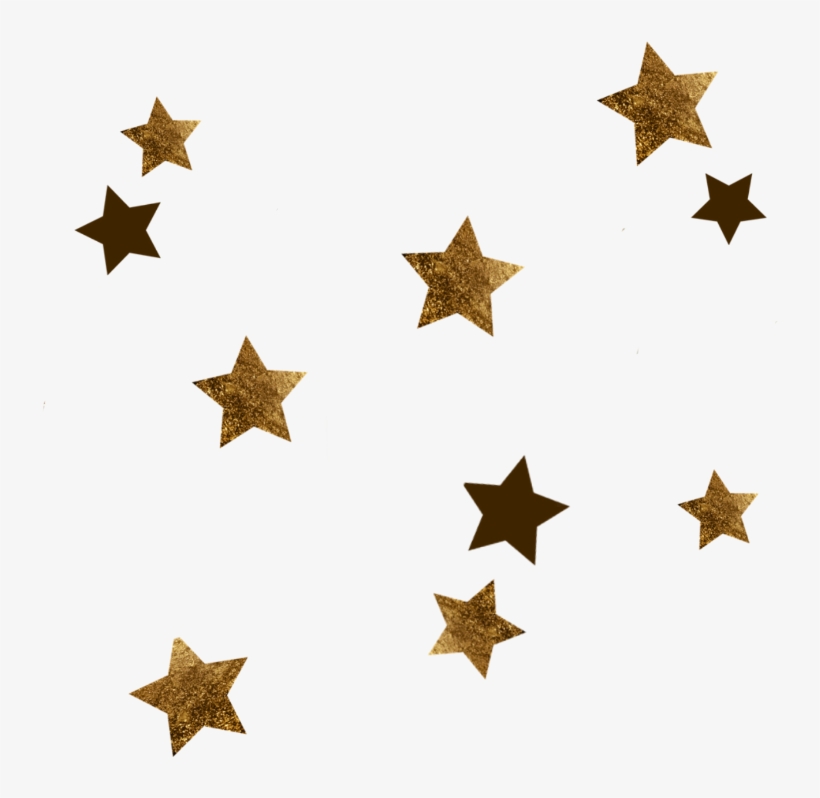 Estrellas Stars Golden Gold Dorado Galaxia Galaxy Mysti - Estrellas Doradas Png, transparent png #339813