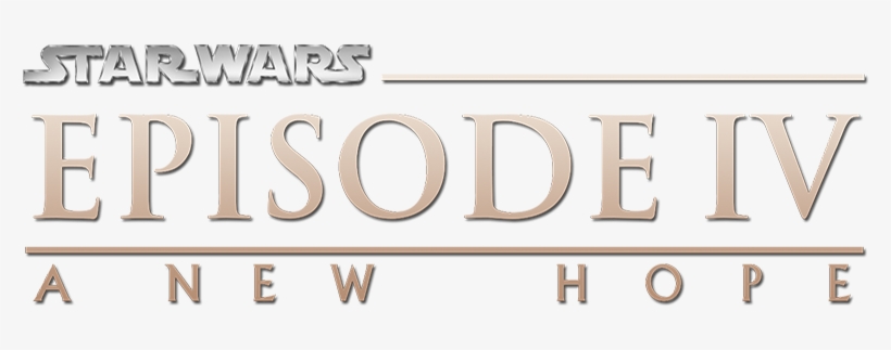 Star Wars Episode V - Star Wars Episode 4 Logo, transparent png #3300281