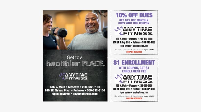 Anytime Fitness Coupon - Anytime Fitness Discount, transparent png #3300538