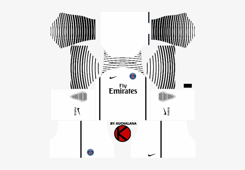 Paris Saint-germain 2016/17 - Kit Do Real Madrid Para Dream League Soccer 2018, transparent png #3301082