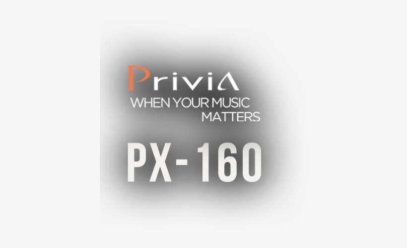 Px-160 Privia When Your Music Matters - Casio Privia Px-160, transparent png #3301368
