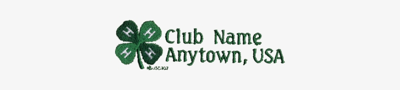 4 H Clover Simple T Shirt Design - Embroidery 4h, transparent png #3301668