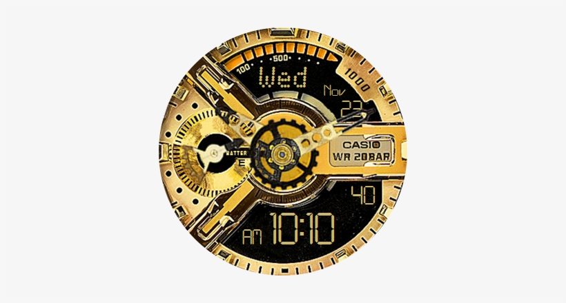 Casio G-shock Bf Gold - Circle, transparent png #3301718