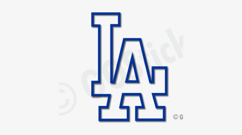 La Dodgers Logo Outline, transparent png #3302510