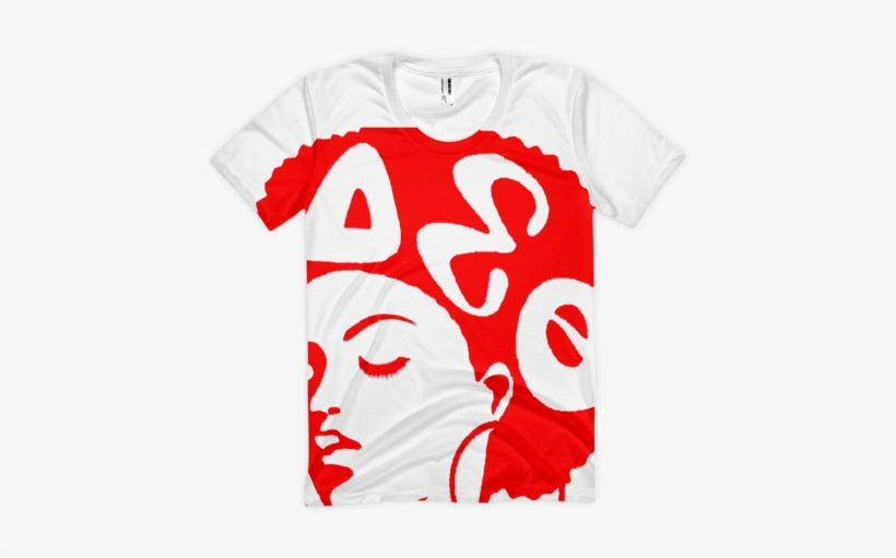 Delta Sigma Theta Afro Women's Sublimation T-shirt - Delta Sigma Theta Afro, transparent png #3302558